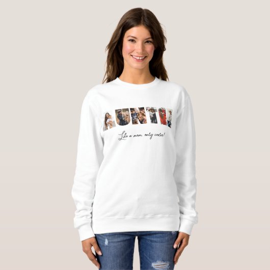 Auntie Photo Collage Sweatshirt (Voorkant volledig)