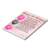 Auntie Poem 18e verjaardag Notitieblok (Linkerzijde)