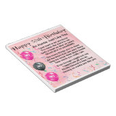 Auntie Poem 30th Birthday Notitieblok (Schuin)