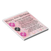 Auntie Poem - 40e verjaardag Notitieblok (Schuin)