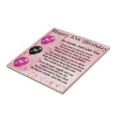 Auntie Poem - 40e verjaardag Tegeltje (Zijkant)