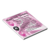 Auntie Poem - 60e verjaardag Notitieblok (Schuin)