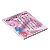 Auntie Poem - 80ste verjaardag Notitieblok (Schuin)