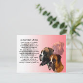 Auntie Poem - Boxer Dog Briefkaart (Staand voorkant)