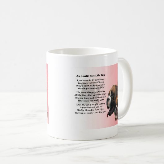 Auntie Poem - Boxer Dog Koffiemok (Voorkant rechts)