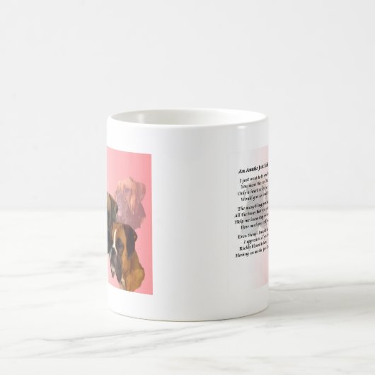 Auntie Poem - Boxer Dog Koffiemok (Center)