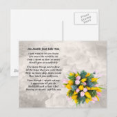 Auntie Poem - Flowers Design Briefkaart (Voorkant / Achterkant)
