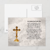 Auntie Poem - Golden Cross Design Briefkaart (Voorkant / Achterkant)