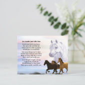 Auntie Poem Horses Briefkaart (Staand voorkant)