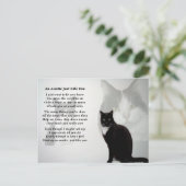 Auntie Poem - Kat ontwerp Briefkaart (Staand voorkant)