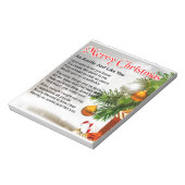 Auntie Poem - kerstontwerp Notitieblok (Linkerzijde)