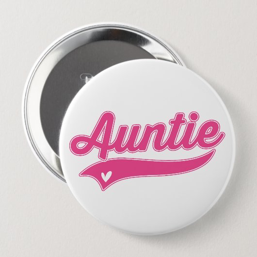 Auntie Ronde Button 4,0 Cm (Voorkant /achterkant)
