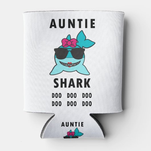 AUNTIE SHARK DOO DOO DOO BLIKJESKOELER (Voorkant)