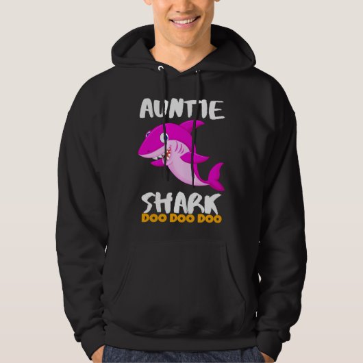 Auntie Shark  Last Minute Hoodie (Voorkant)