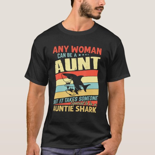 Auntie Shark Shirt (Voorkant)