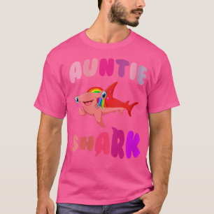 Auntie Shark verjaardag Matching Family shark T-shirt