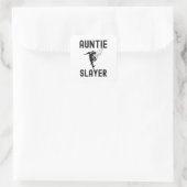 Auntie Slayer, mijn tante Rocks Square Sticker (Tas)