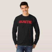 Auntie Strawberry Pattern Moederdag Strawberry T-shirt (Voorkant volledig)