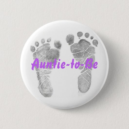 Auntie-to-be Ronde Button 5,7 Cm (Voorkant)