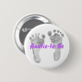 Auntie-to-be Ronde Button 5,7 Cm (Voorkant /achterkant)
