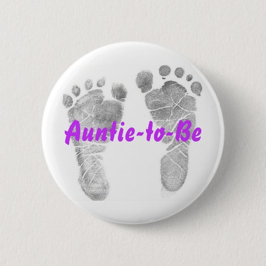 Auntie-to-be Ronde Button 5,7 Cm (Voorkant)
