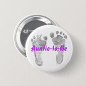 Auntie-to-be Ronde Button 5,7 Cm (Voorkant /achterkant)