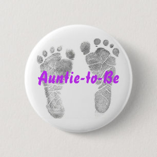 Auntie-to-be Ronde Button 5,7 Cm