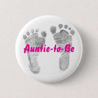 Auntie-to-be Ronde Button 5,7 Cm