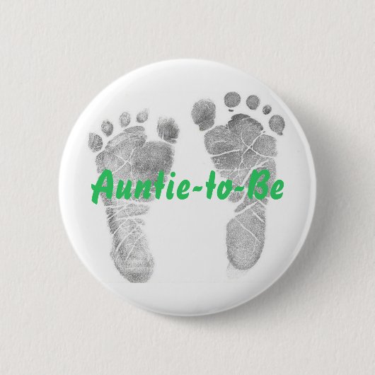 Auntie-to-be Ronde Button 5,7 Cm (Voorkant)