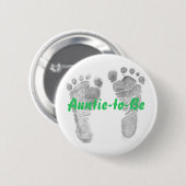 Auntie-to-be Ronde Button 5,7 Cm (Voorkant /achterkant)