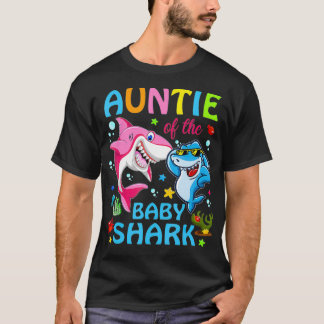 Auntie van de Baby haai op de geboorte, tante Shar T-shirt