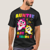 Auntie van de Baby haaienouderdom _7 T-shirt (Voorkant)