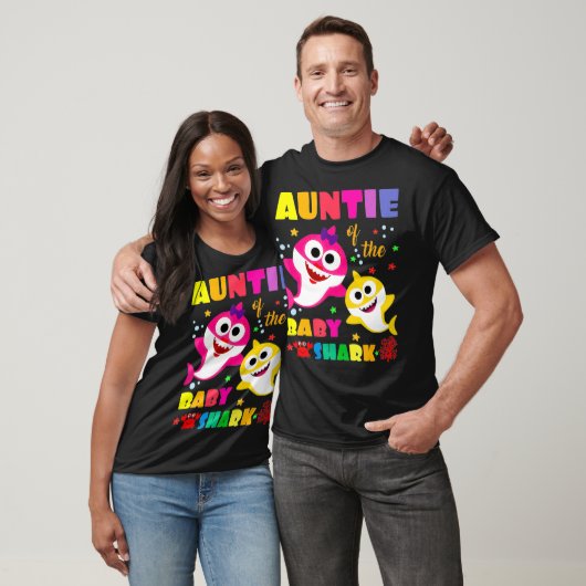Auntie van de Baby haaienouderdom _7 T-shirt (Unisex)