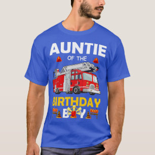 Auntie van de brandweerman van de Birthday Boy T-shirt