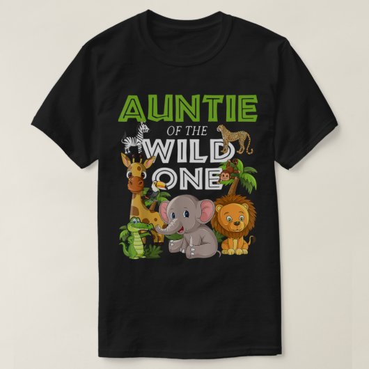 Auntie van de wilde dierentuin van 1 september Saf T-shirt (Design voorkant)
