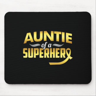Auntie van een superheld kinderkankerbewustzijn muismat