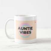 Auntie Vibes Mug – Pastel Abstract Aesthetic Koffiemok (Links)