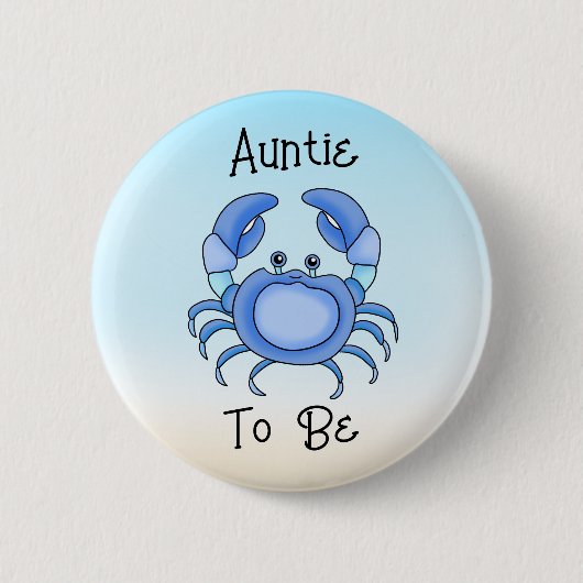Auntie | Vis onder Zee koelen Ronde Button 5,7 Cm (Voorkant)
