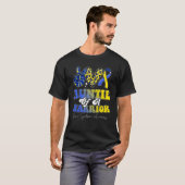 Auntie Warrior Down Syndrome Awareness Family T-shirt (Voorkant volledig)