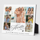 Auntie We houden van je Foto Collage Typografie Fotoplaat (Zijkant)