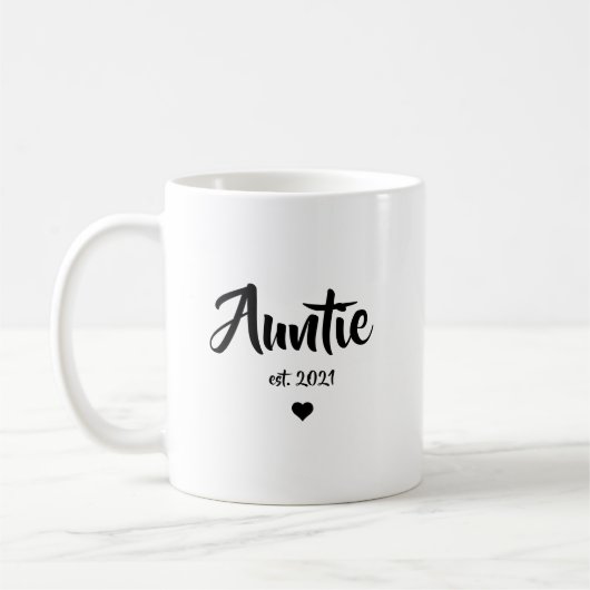 Auntie Zwangerschapsuitkondiging Gift Koffiemok (Links)