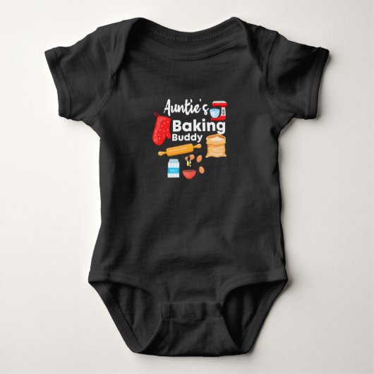 Auntie's Baking Buddy Baby, Baby Romper (Voorkant)