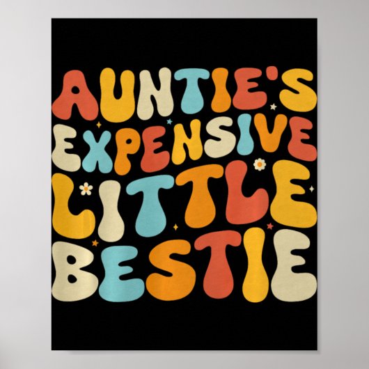 Auntie's Expensive Little Ie, Funny New Aunt Nephe Poster (Voorkant)