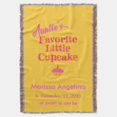 Aunties Favorite Little Cupcake Deken (Voorkant Verticaal)