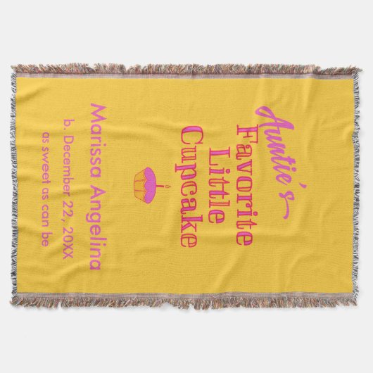 Aunties Favorite Little Cupcake Deken (Voorkant)