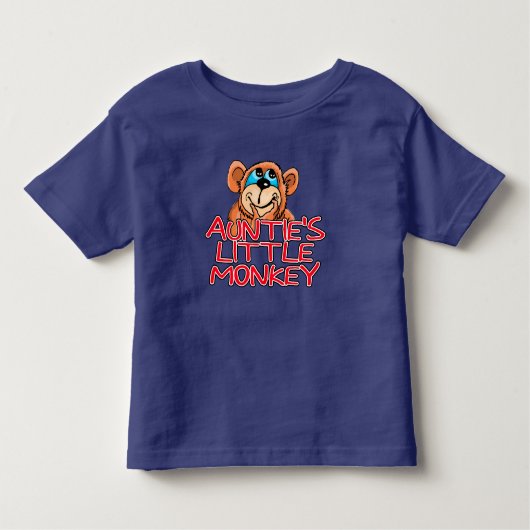Auntie's kleine aap kinder shirts (Voorkant)