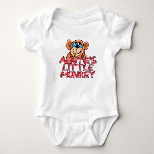 Auntie's kleine aap romper (Voorkant)