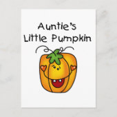 Auntie's Little Pumpkin Tshirts and Gifts Briefkaart (Voorkant)
