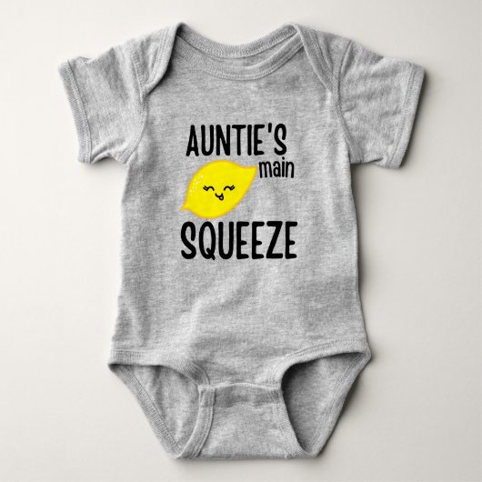 Auntie's Main Squeeze Funny wordt een tante Baby Romper (Voorkant)