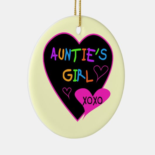 Aunties Meisje shirten, mokken, petten en nog veel Keramisch Ornament (Rechts)